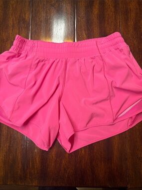 lululemon athletica Hotty Hot Low Rise Pink Athletic Shorts